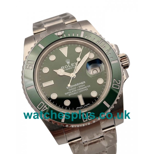 UK Online Replica Rolex Submariner Date 116610LV 2018 N V9S Stainless Steel 904L Green Dial Swiss 3135 Watches