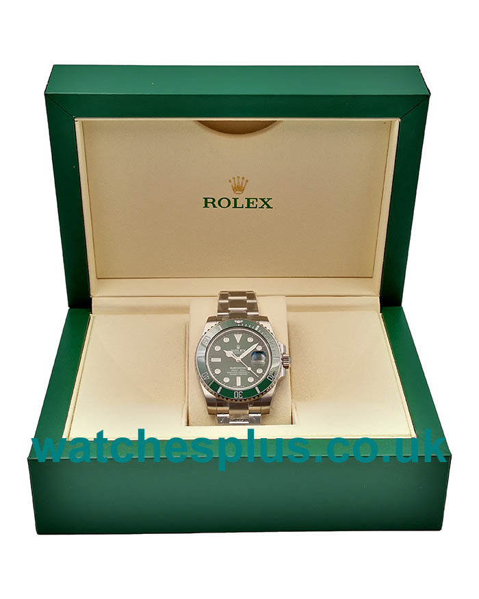 UK Online Replica Rolex Submariner Date 116610LV 2018 N V9S Stainless Steel 904L Green Dial Swiss 3135 Watches