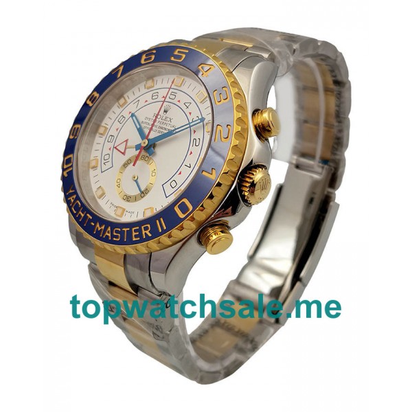 UK Top Quality Replica Rolex Yacht-Master II 116681 V5 Stainless Steel & Yellow Gold White Dial Swiss 7750