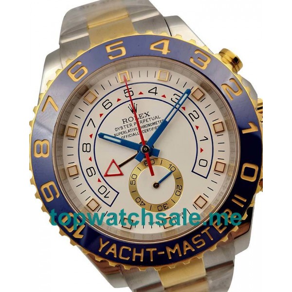 UK Top Quality Replica Rolex Yacht-Master II 116681 V5 Stainless Steel & Yellow Gold White Dial Swiss 7750