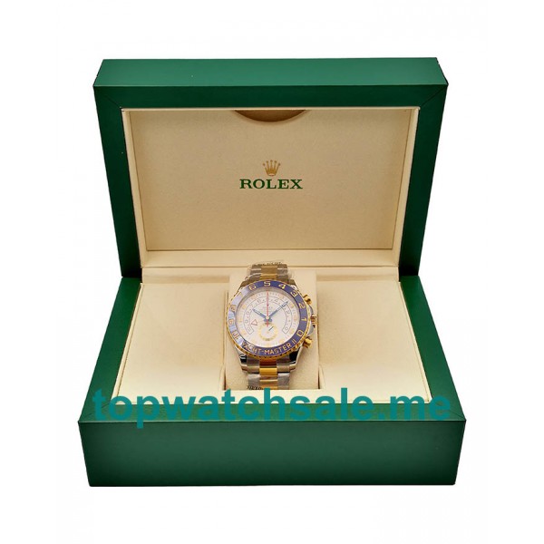 UK Top Quality Replica Rolex Yacht-Master II 116681 V5 Stainless Steel & Yellow Gold White Dial Swiss 7750