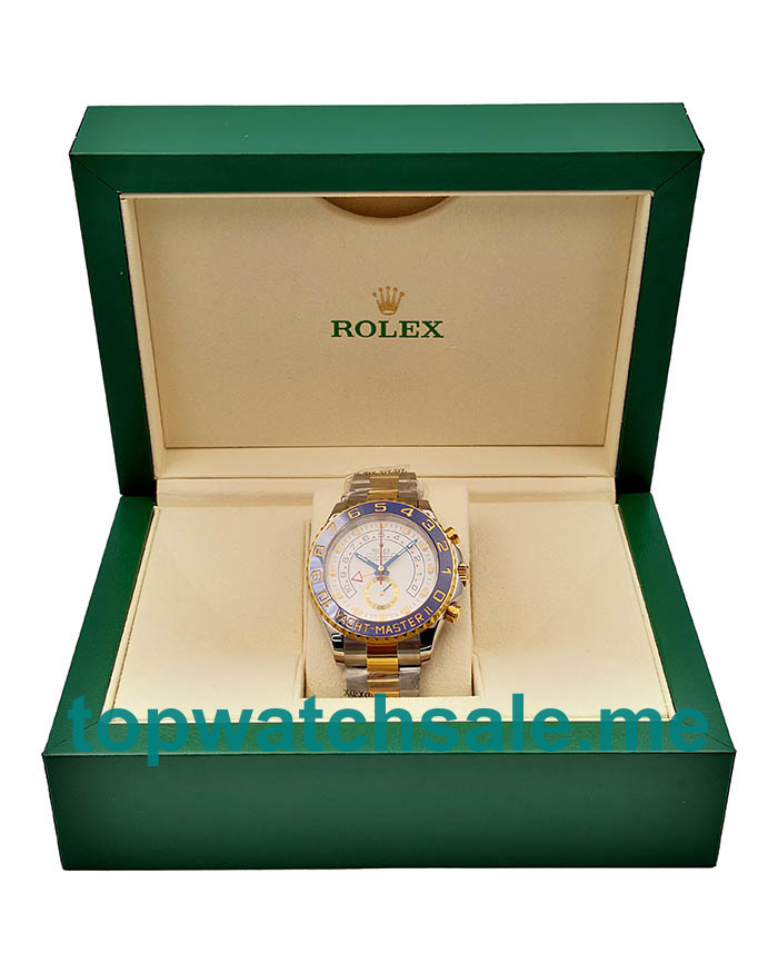 UK Top Quality Replica Rolex Yacht-Master II 116681 V5 Stainless Steel & Yellow Gold White Dial Swiss 7750