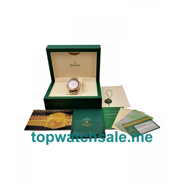 UK Top Quality Replica Rolex Yacht-Master II 116681 V5 Stainless Steel & Yellow Gold White Dial Swiss 7750