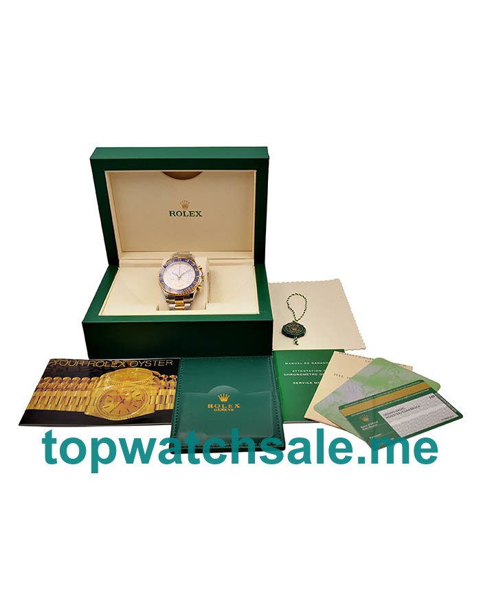 UK Top Quality Replica Rolex Yacht-Master II 116681 V5 Stainless Steel & Yellow Gold White Dial Swiss 7750