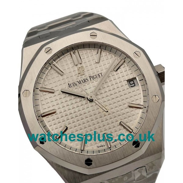 UK Swiss Made Fake Audemars Piguet Royal Oak 15500ST.OO.1220ST.04 White Dials Steel Cases Online