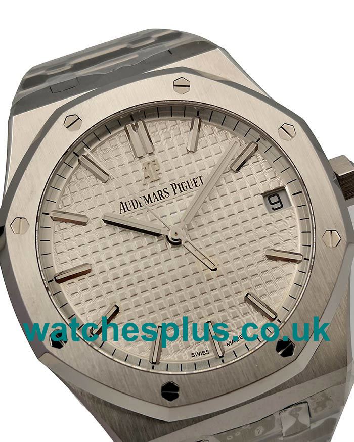 UK Swiss Made Fake Audemars Piguet Royal Oak 15500ST.OO.1220ST.04 White Dials Steel Cases Online