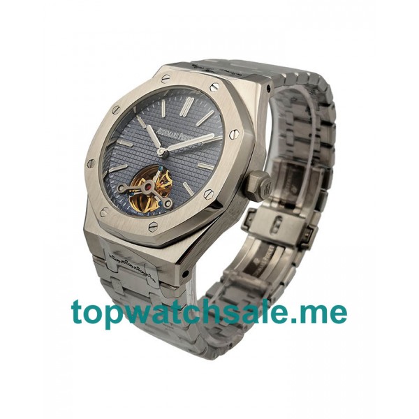 UK Best Quality Fake Audemars Piguet Royal Oak Watches With Blue Dials Steel Cases For Sale