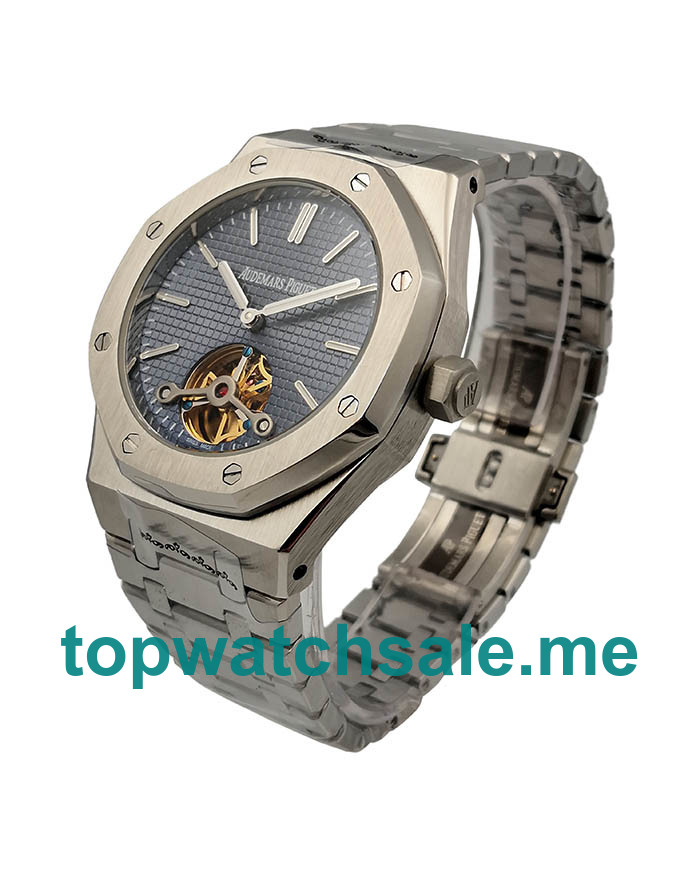 UK Best Quality Fake Audemars Piguet Royal Oak Watches With Blue Dials Steel Cases For Sale