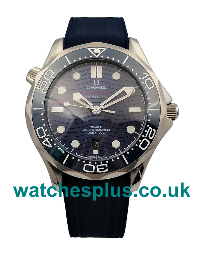 42 MM Top Quality Omega Seamaster 300 M 210.32.42.20.03.001 Replica Watches With Blue Dials For Men