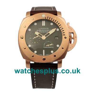 UK High Quality Fake Panerai Luminor Submersible With Green Dials For Men