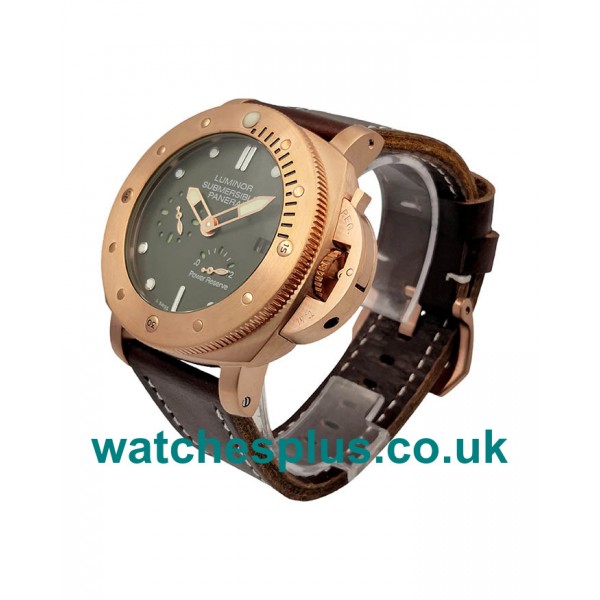 UK High Quality Fake Panerai Luminor Submersible With Green Dials For Men