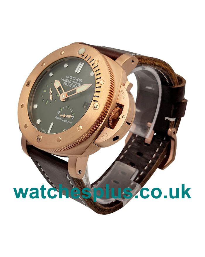 UK High Quality Fake Panerai Luminor Submersible With Green Dials For Men