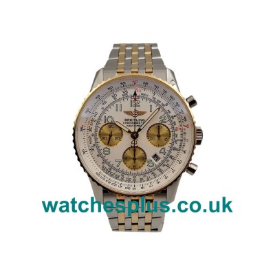 UK Perfect Breitling Navitimer D23322 Replica Watches With White Dials For Men