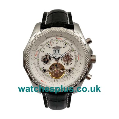 AAA Quality Breitling Bentley Mulliner Tourbillon Fake Watches With White Dials For Men