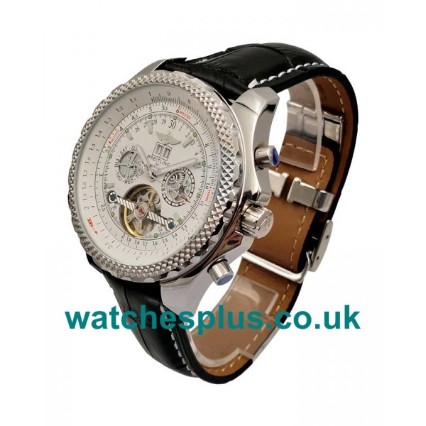 AAA Quality Breitling Bentley Mulliner Tourbillon Fake Watches With White Dials For Men