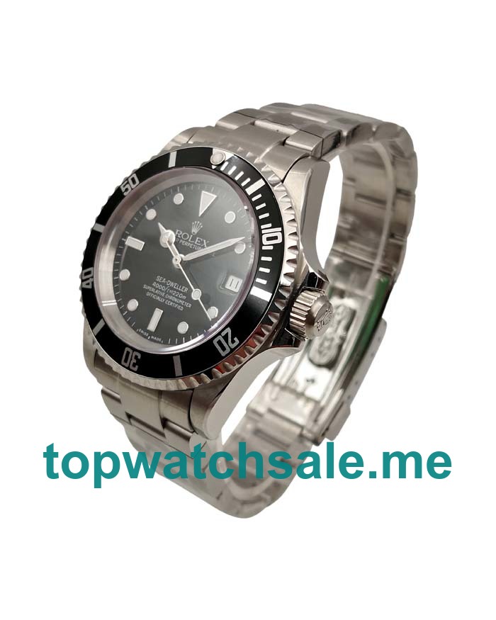 UK Best 1:1 Rolex Sea-Dweller 116600 Replica Watches With Black Dials For Sale