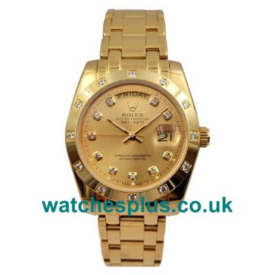 UK Best 1:1 Rolex Day-Date 18948 Replica Watches With Champagne Dials For Sale