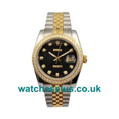 UK Best Quality Rolex Datejust 116243 Replica Watches With Black Dials For Sale