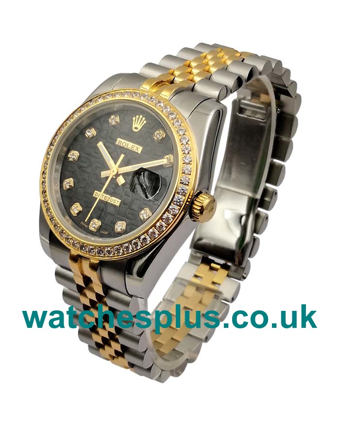 UK Best Quality Rolex Datejust 116243 Replica Watches With Black Dials For Sale