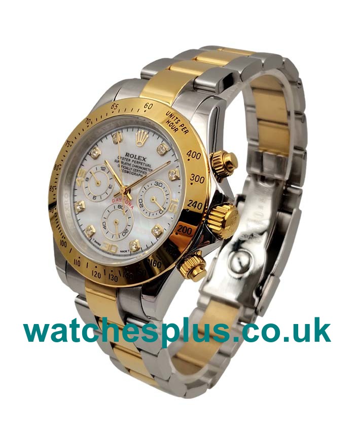 Best Quality Rolex Daytona 116523 Replica Watches With Mother-Of-Pearl Dials For Sale