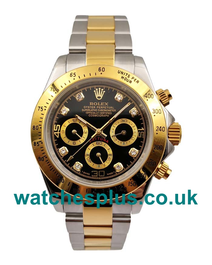 High Quality Rolex Daytona 116523 Replica Watches With Black Dials For Sale