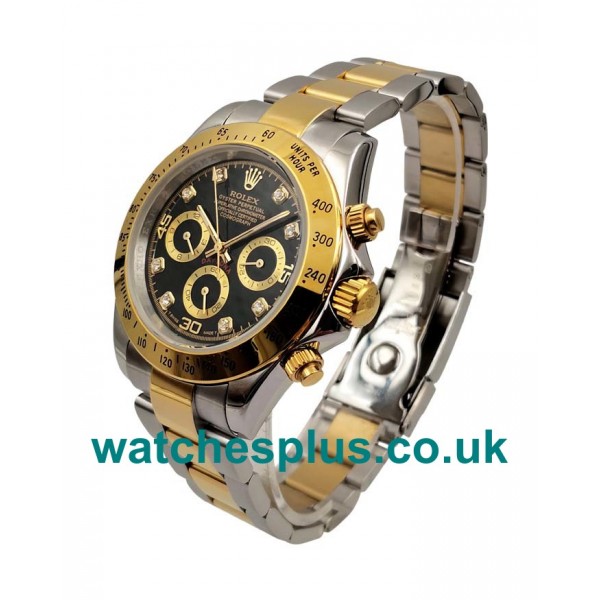 High Quality Rolex Daytona 116523 Replica Watches With Black Dials For Sale