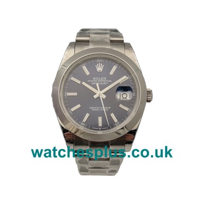 UK Best Quality Fake Rolex Datejust 126300 With Blue Dials And Steel Cases For Sale Online