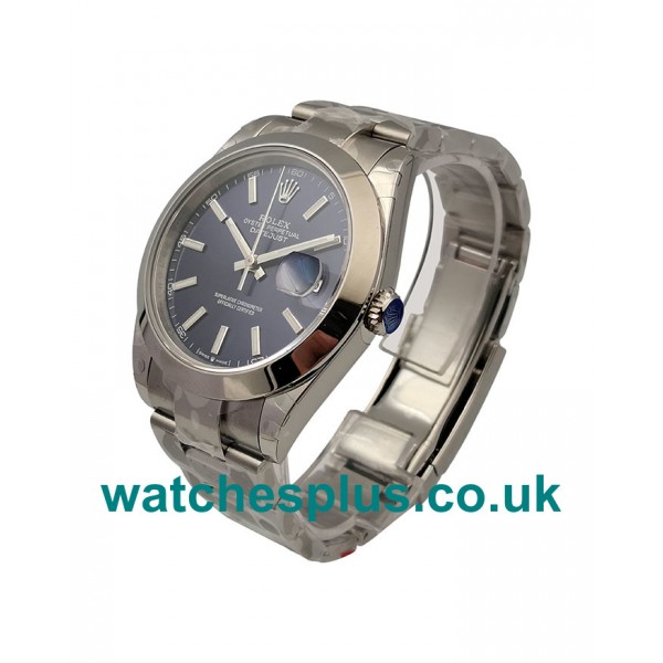 UK Best Quality Fake Rolex Datejust 126300 With Blue Dials And Steel Cases For Sale Online