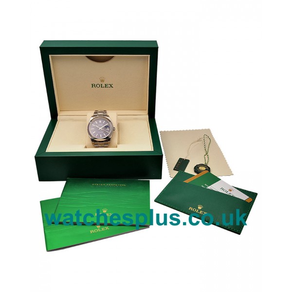 UK Best Quality Fake Rolex Datejust 126300 With Blue Dials And Steel Cases For Sale Online