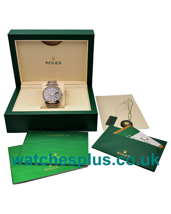 UK Best Quality Fake Rolex Datejust 126300 With Blue Dials And Steel Cases For Sale Online