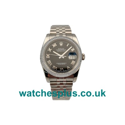 UK Best 1:1 Rolex Datejust 116234 Replica Watches With Black Dials And Steel Cases Online