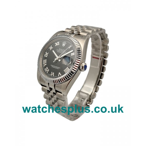 UK Best 1:1 Rolex Datejust 116234 Replica Watches With Black Dials And Steel Cases Online