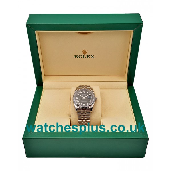 UK Best 1:1 Rolex Datejust 116234 Replica Watches With Black Dials And Steel Cases Online