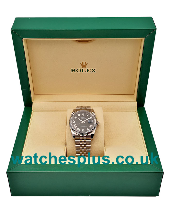 UK Best 1:1 Rolex Datejust 116234 Replica Watches With Black Dials And Steel Cases Online