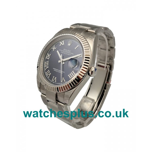 UK Best 1:1 41 MM Rolex Datejust 126334 Replica Watches With Blue Dials For Men