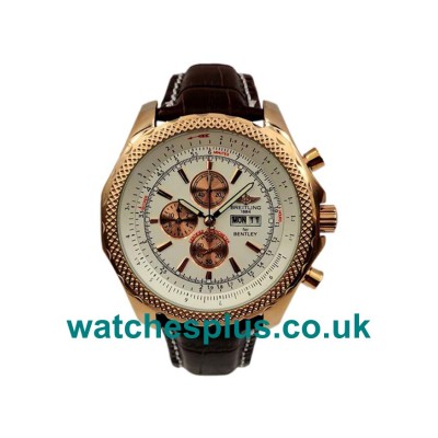 UK Luxury White Dials 1:1 Replica Breitling Bentley GT A13362 Gold Cases For Sale