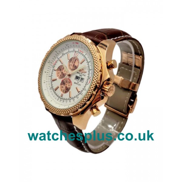 UK Luxury White Dials 1:1 Replica Breitling Bentley GT A13362 Gold Cases For Sale