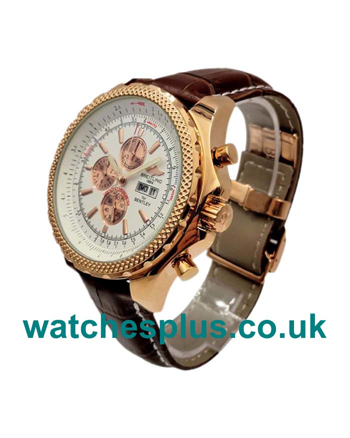 UK Luxury White Dials 1:1 Replica Breitling Bentley GT A13362 Gold Cases For Sale