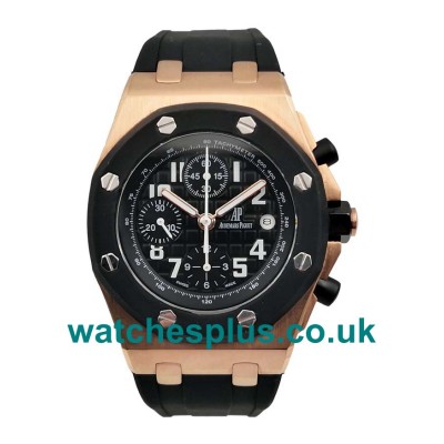 UK AAA Replica Audemars Piguet Replica Royal Oak Offshore Watches With Black Dials For Sale