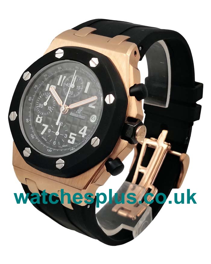 UK AAA Replica Audemars Piguet Replica Royal Oak Offshore Watches With Black Dials For Sale