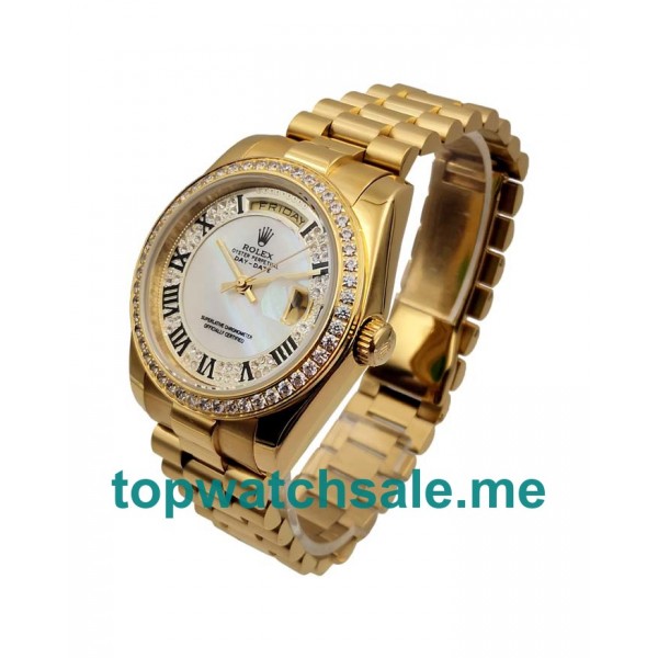 UK Best Quality Rolex Day-Date 118388 Fake Watches With Mother-Of-Pearl Dials For Sale