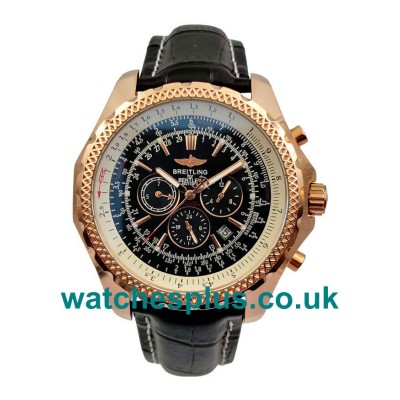 UK Luxury 47.5 MM Breitling Bentley Motors A25362 Replica Watches With Black Dials For Sale 