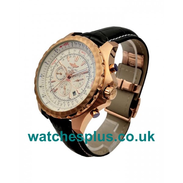 UK Best 1:1 Replica Breitling Bentley Motors A25362 With White Dials And Rose Gold Cases For Sale