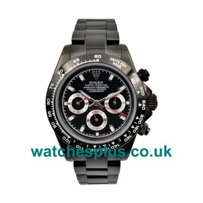 Best Quality Rolex Daytona 116500 Replica Watches With Black Dials For Men