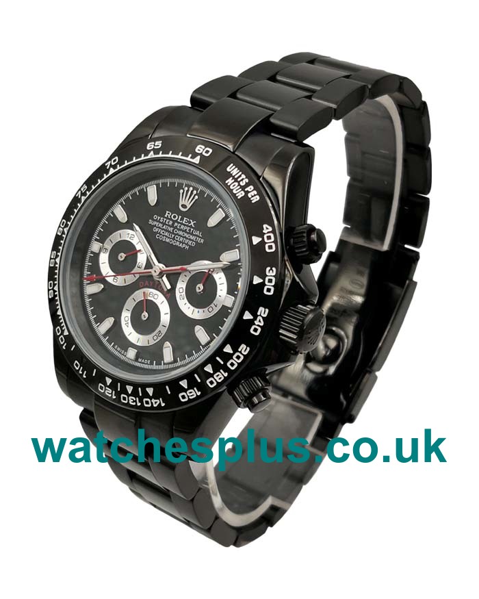 Best Quality Rolex Daytona 116500 Replica Watches With Black Dials For Men