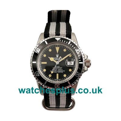 UK High Quality Rolex Submariner 1680 Replica Watches With Black Dials For Men