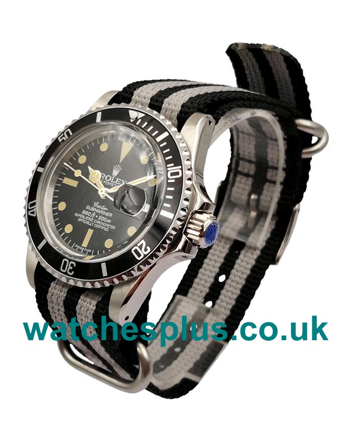 UK High Quality Rolex Submariner 1680 Replica Watches With Black Dials For Men