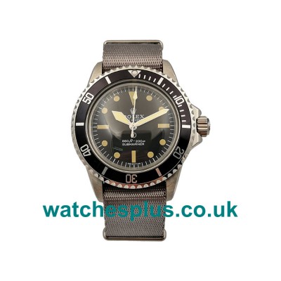 UK 40 MM Swiss Luxury Rolex Submariner 5517 Replica Watches With Black Dials For Sale