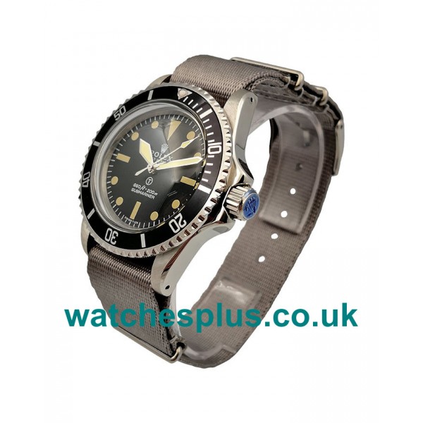 UK 40 MM Swiss Luxury Rolex Submariner 5517 Replica Watches With Black Dials For Sale