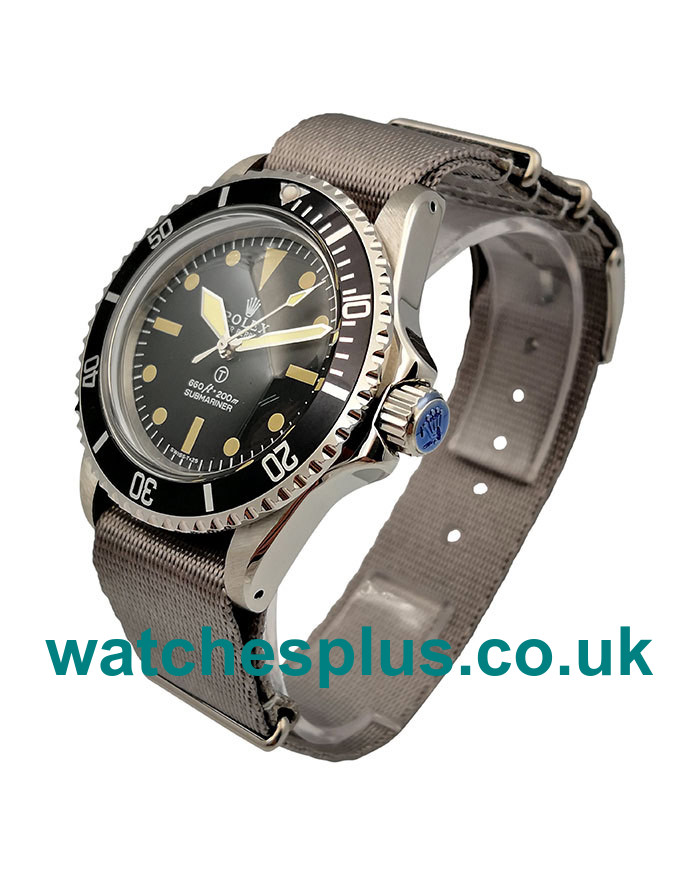 UK 40 MM Swiss Luxury Rolex Submariner 5517 Replica Watches With Black Dials For Sale